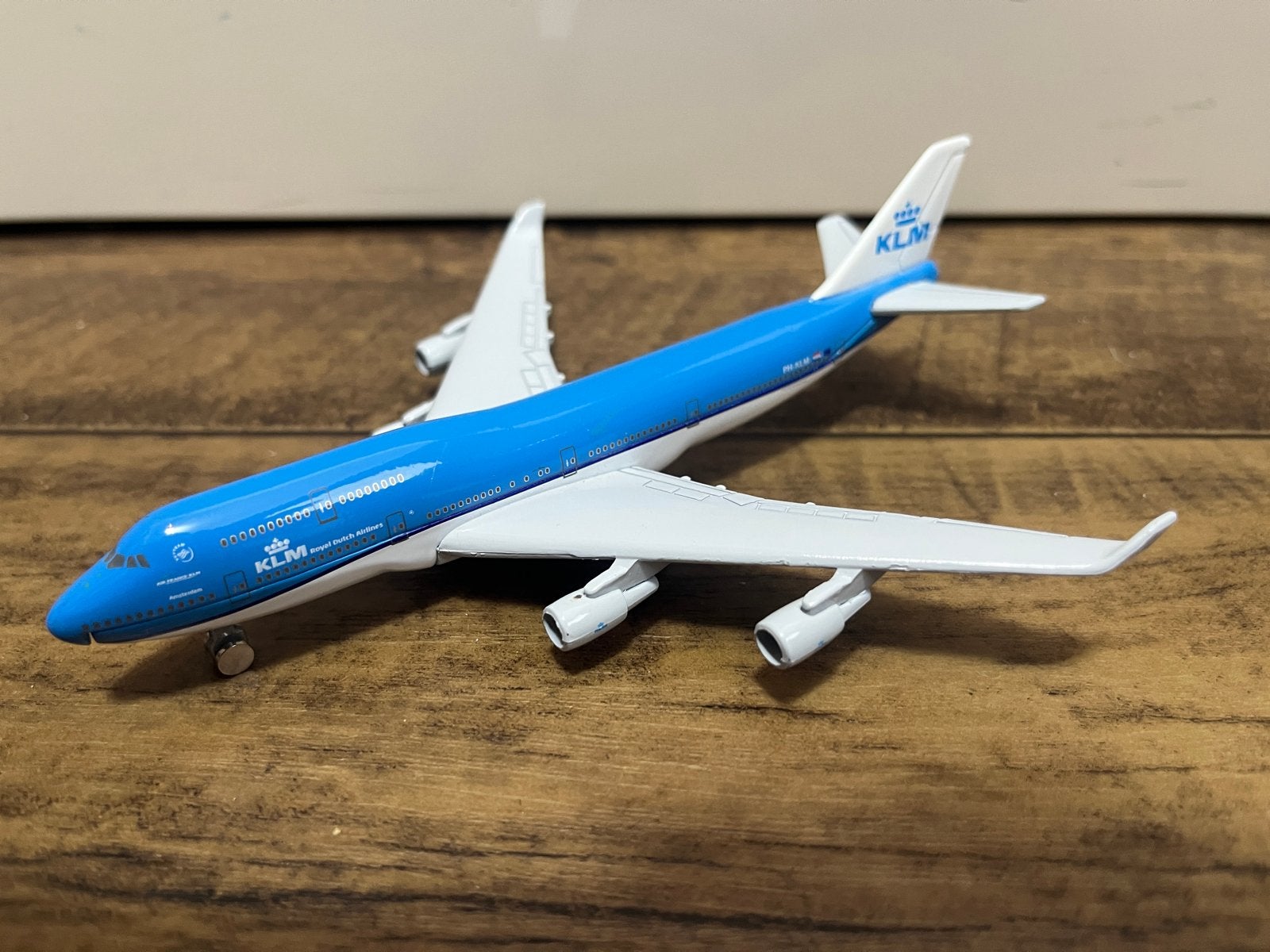 KLM Boeing 747 Vliegtuigmodel - Gedetailleerd Schaaltje, Overige merken, 1:200 of kleiner, Ophalen of Verzenden, Zo goed als nieuw