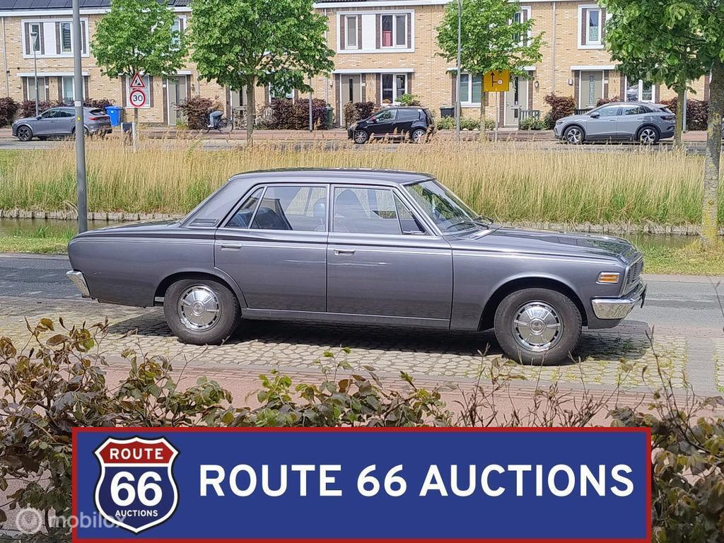 Toyota Crown Sedan | 1971 | Route 66 Auctions, Auto's, Oldtimers, Overige carrosserieën, Zwart, Bedrijf, Handgeschakeld