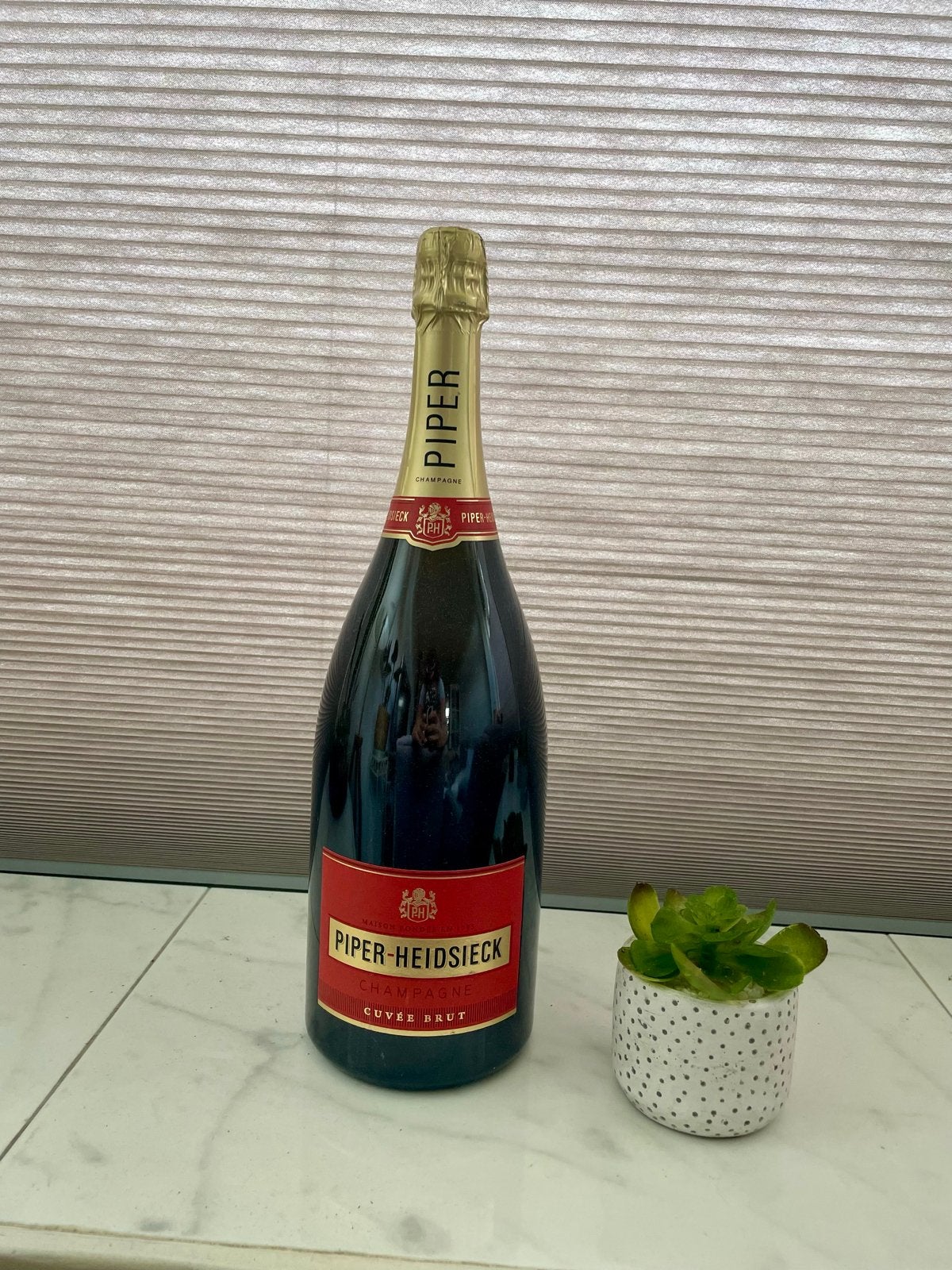 Magnum Piper-Heidsieck Champagne Cuvée Brut 1.5L, Verzamelen, Wijnen, Frankrijk, Nieuw, Ophalen of Verzenden, Champagne
