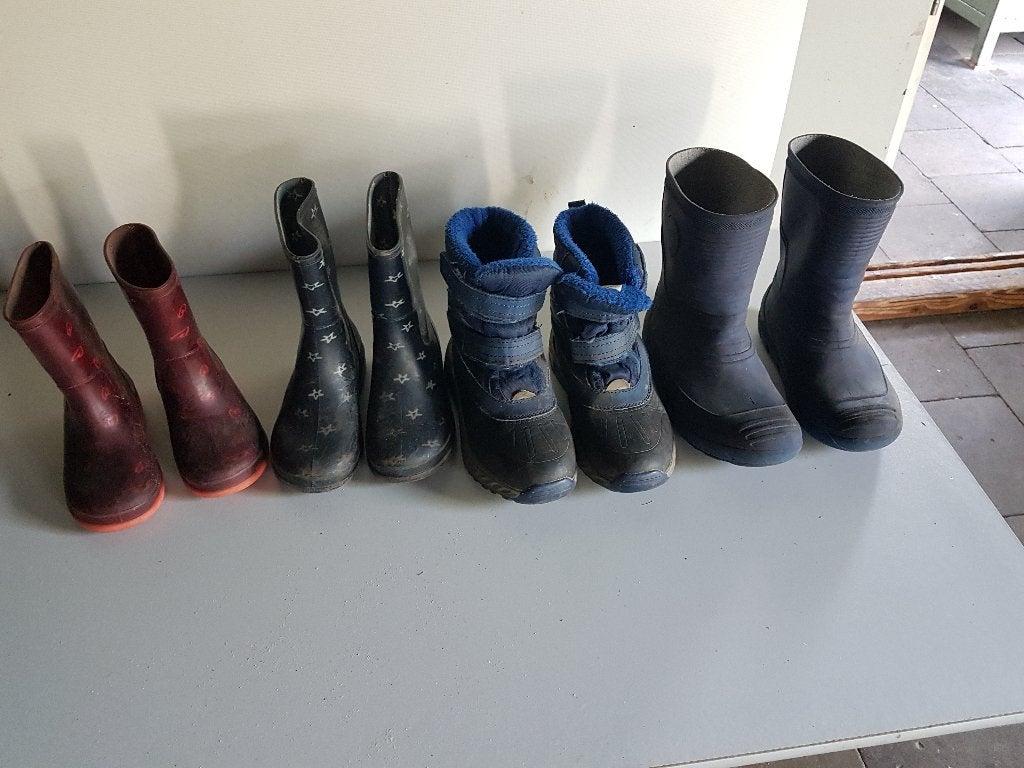 kinder laarzen, gedragen, 5 paar, Ophalen of Verzenden, Gebruikt, Jongen of Meisje, Laarzen
