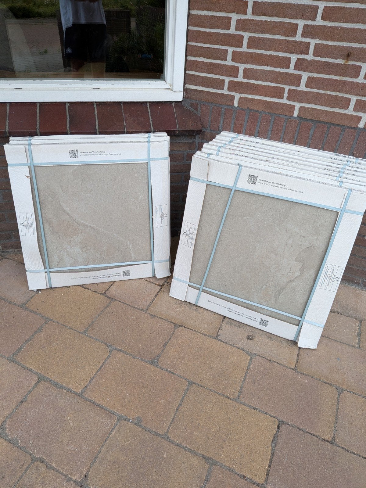 Nieuwe keramische tegels voor terras of vloer, Ophalen, 60 cm of meer, Nieuw, Minder dan 5 m²