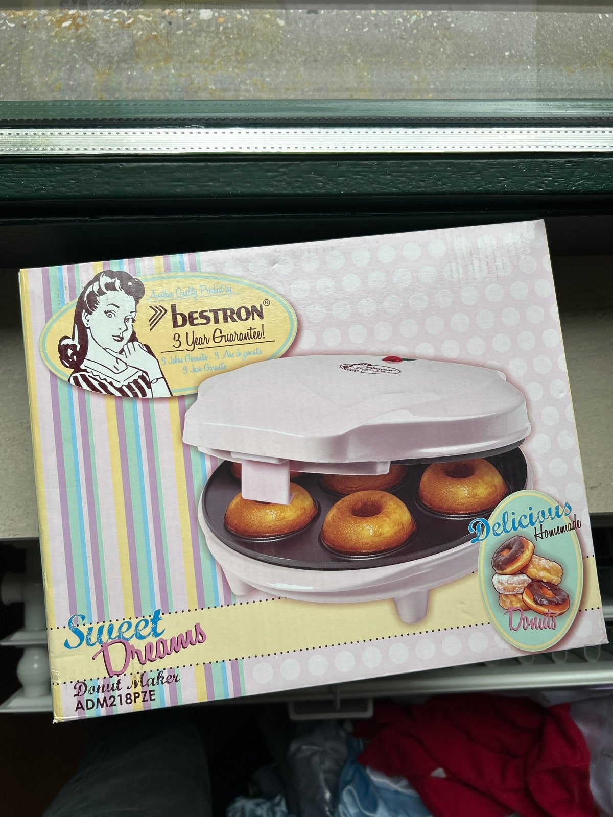 Bestron Donut Maker ADM218PZE - Zoete Dromen Donutmachine, Ophalen of Verzenden, Nieuw