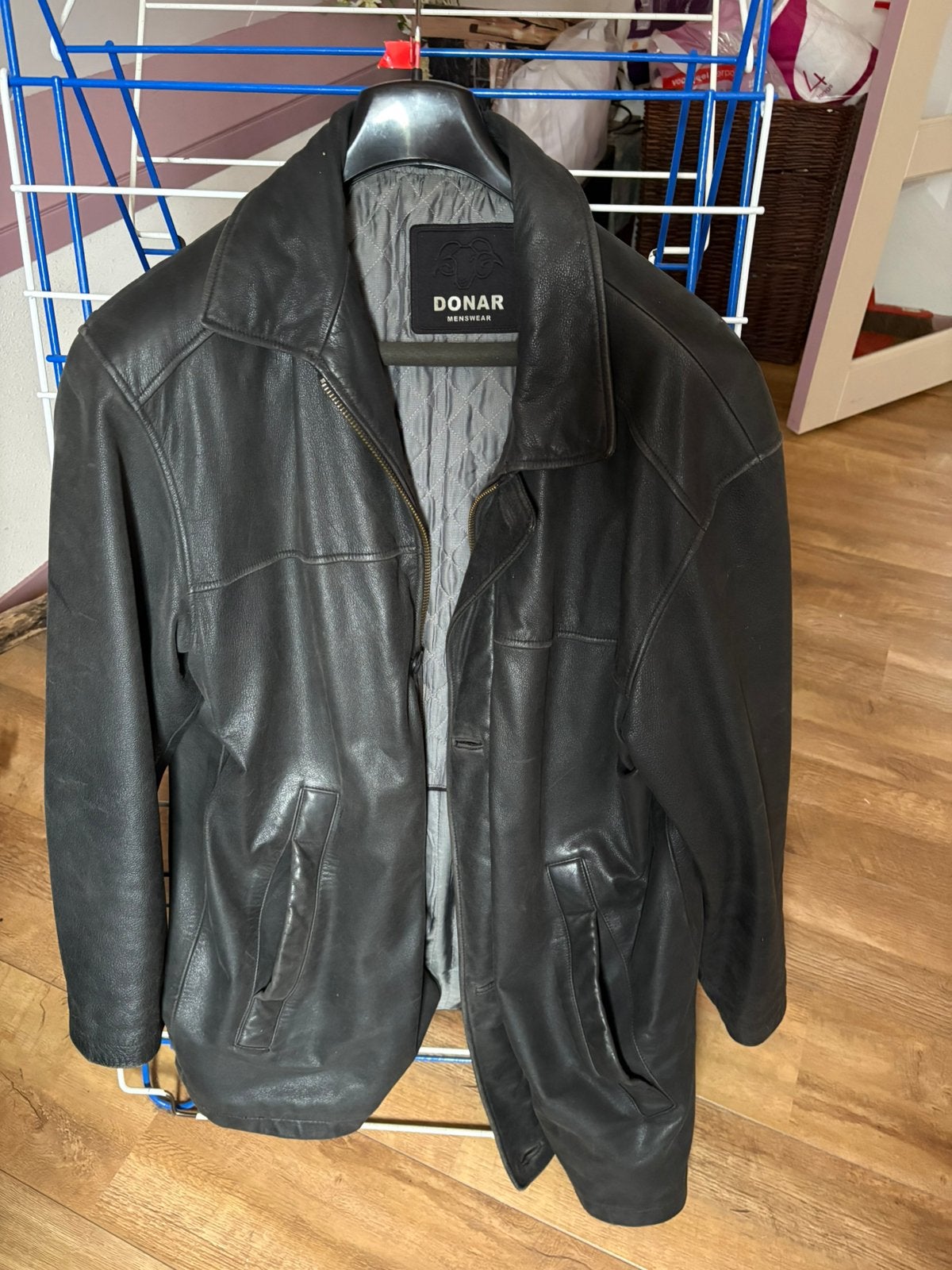 Leren jas, Ophalen of Verzenden, Gedragen, Maat 56/58 (XL), Bruin