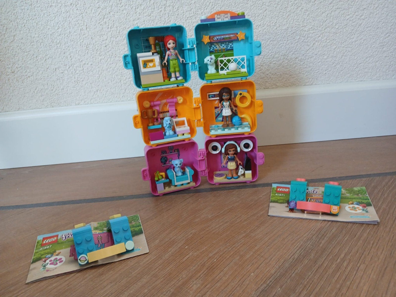Lego friends cube's Mia, Olivia en Andrea, Compleet, Lego, Friends, Ophalen of Verzenden
