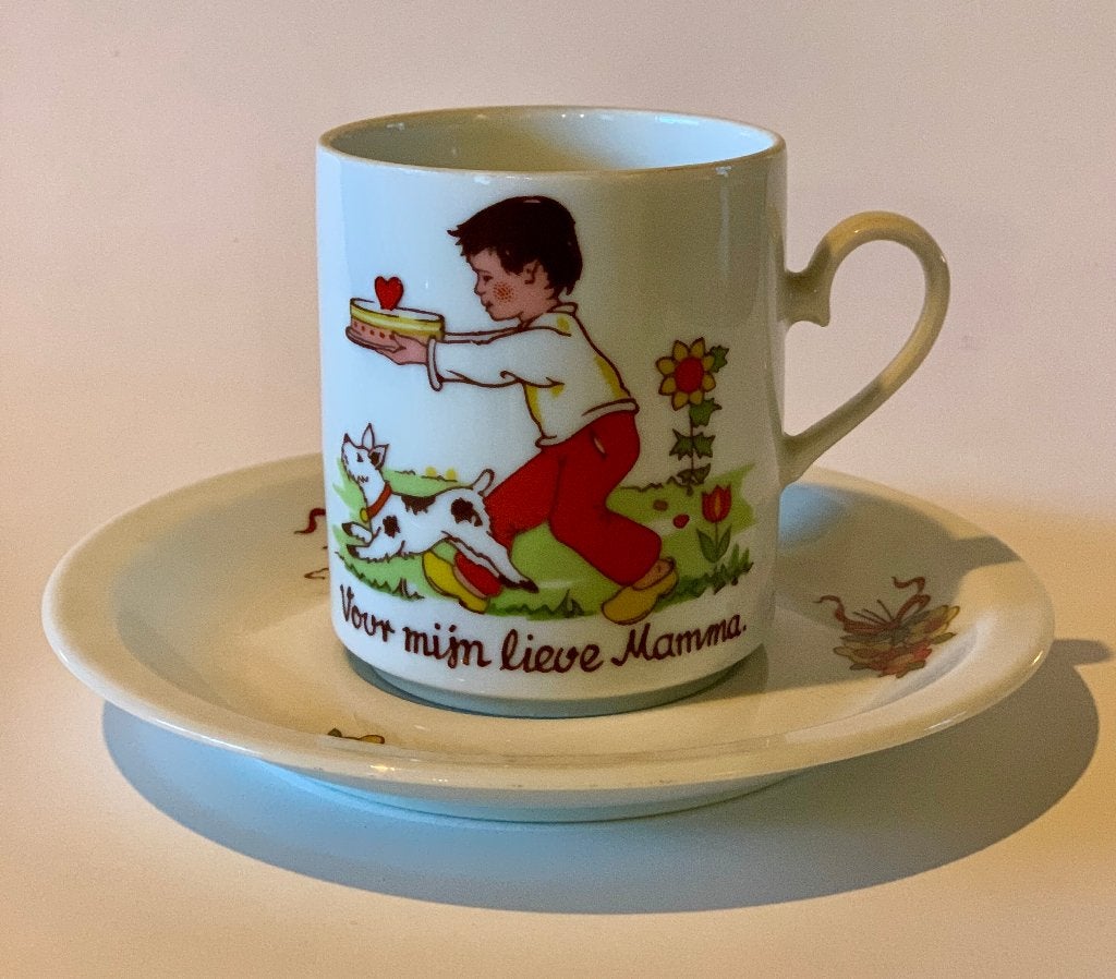 Vintage Kronester Bavaria Kop en Schotel - Voor lieve Mamma, Ophalen of Verzenden