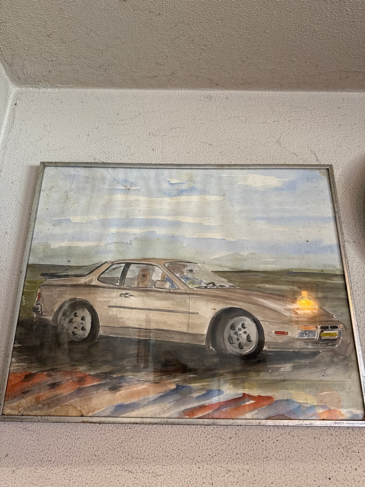 2 Schilderijen van Porsche 944 - Unieke Kunstwerken, Ophalen