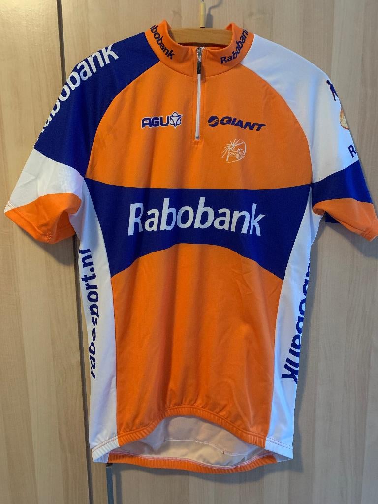rabo wielerkleding, Fietsen en Brommers, Fietsaccessoires | Fietskleding, Heren, AGU SPORT, Zo goed als nieuw, Bovenkleding