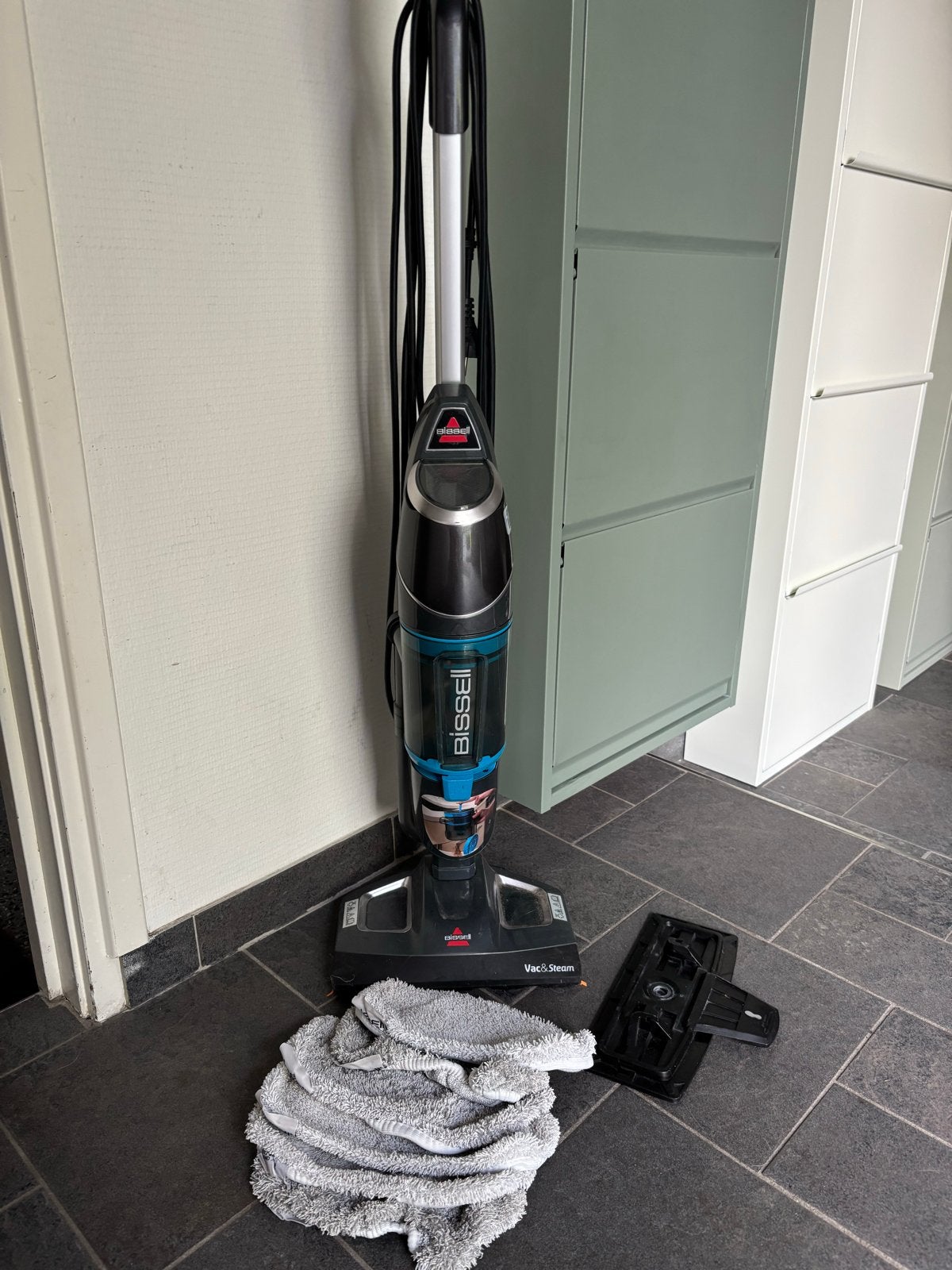 Bissell Vac & Steam Stoomreiniger en Stofzuiger, Witgoed en Apparatuur, Stofzuigers, Ophalen, Overige merken, Gebruikt, Stoomreiniger