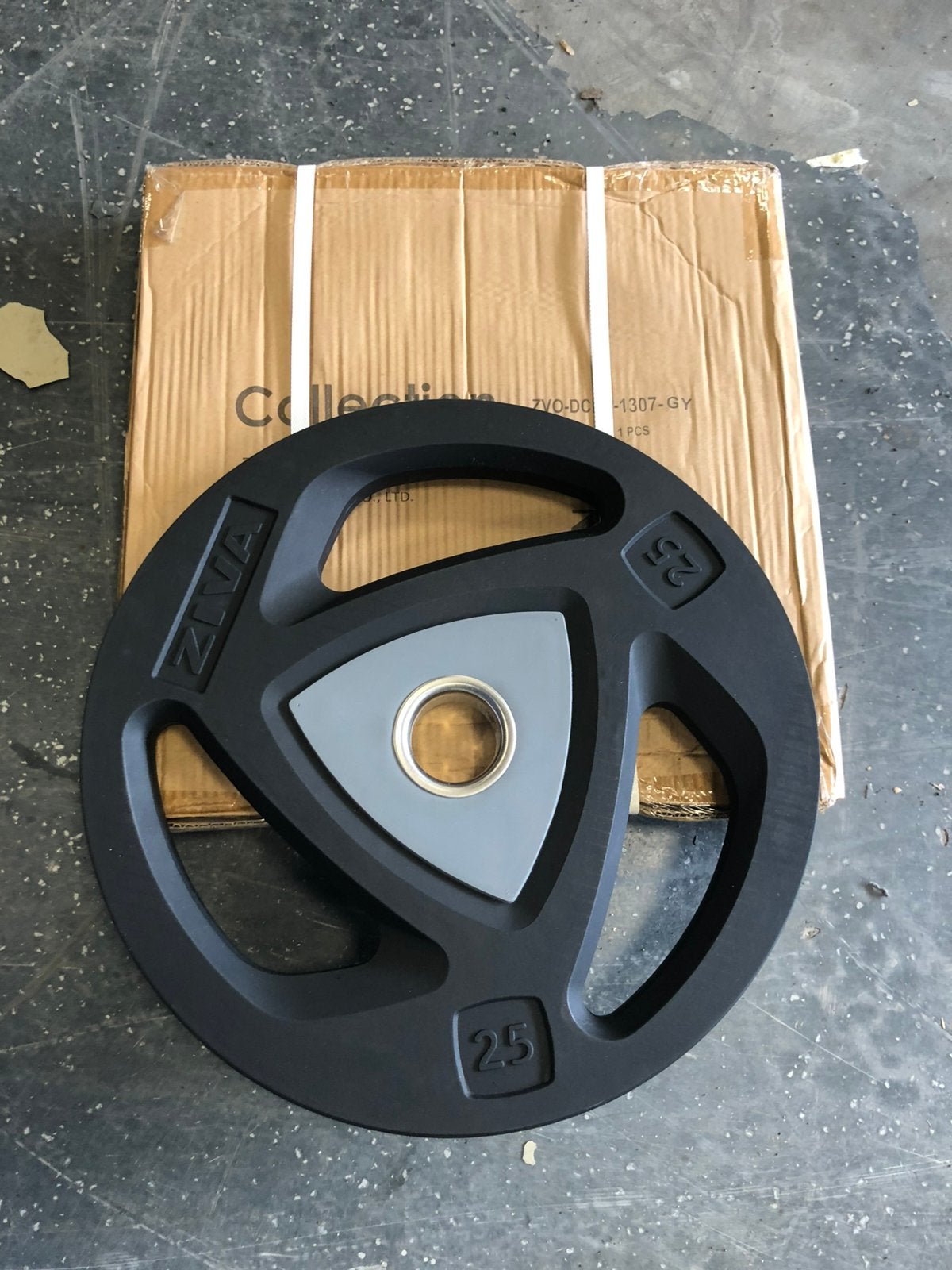 2 x 25 kg nieuwe Ziva olympische halter schijven 50 mm, Ophalen, Halterschijven, 2 x 25 kg, Ziva