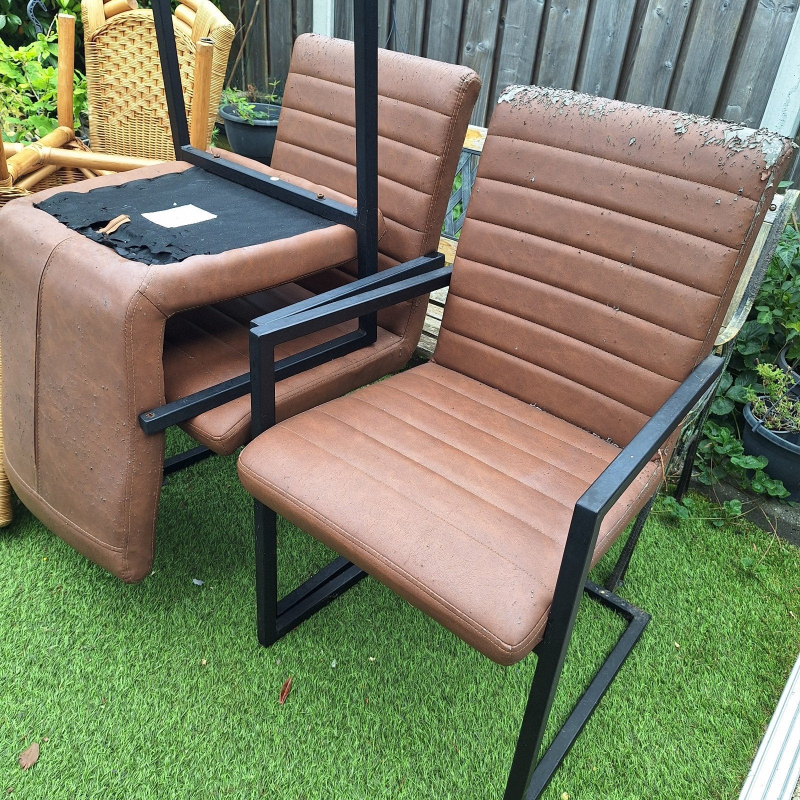 4 Eet kamerstoelen, Ophalen, Gebruikt, Bruin, Vier
