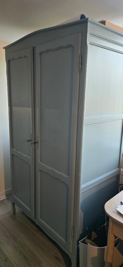 Queen Ann brocante kast, Huis en Inrichting, Kasten | Kledingkasten, Ophalen, Gebruikt, 50 tot 75 cm, 150 tot 200 cm