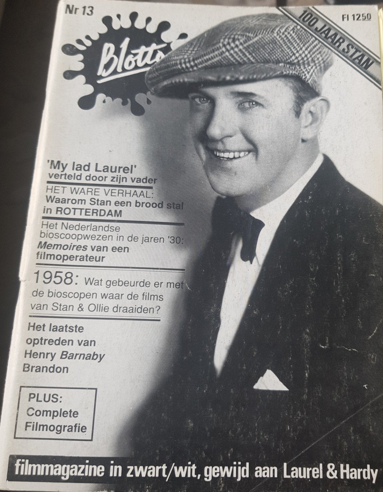 Blotto Filmmagazine Nr 13 - Laurel & Hardy Special, Ophalen of Verzenden, Gelezen, Diverse auteurs, Personen