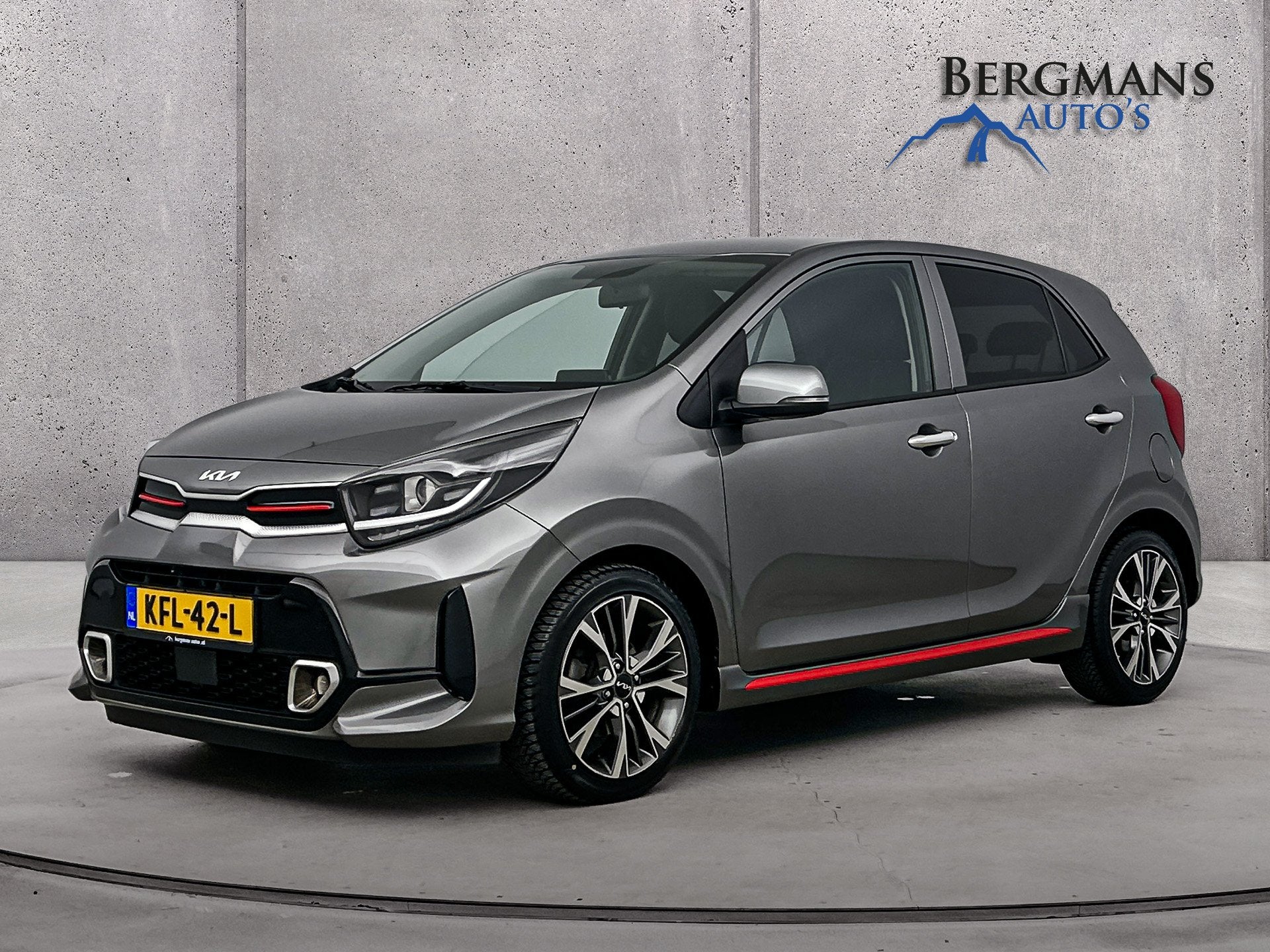 Kia Picanto - 1.0 DPi GT-Line // LEDER // APPLE CARPLAY // C, Auto's, Voorwielaandrijving, Gebruikt, Leder, Bedrijf