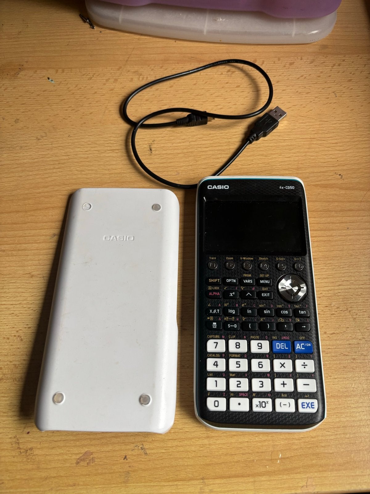 Grafische rekenmachine (Casio fx-CG50) met kabel, Ophalen of Verzenden, Grafische rekenmachine