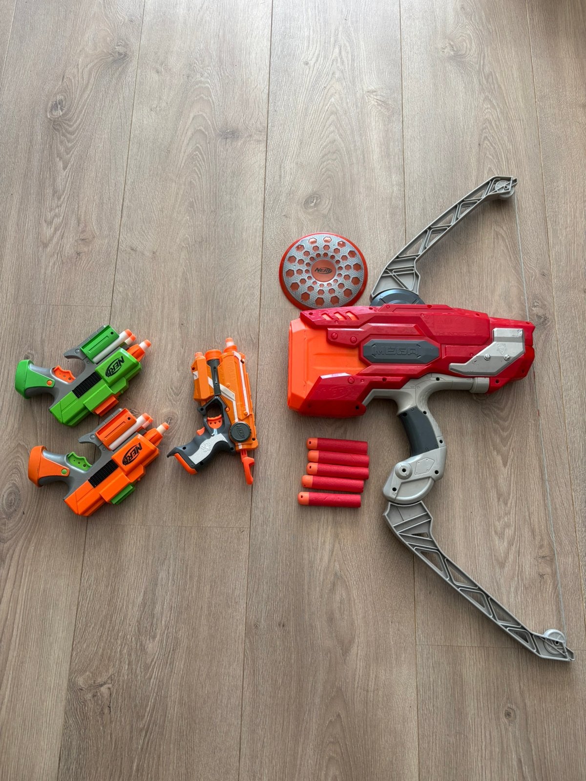 Nerfpistolen, Ophalen, Gebruikt