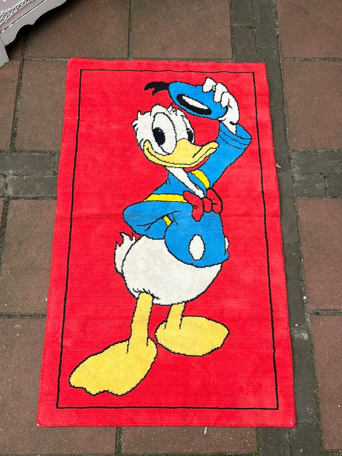 Donald Duck Vloerkleed, Ophalen of Verzenden, Zo goed als nieuw, Kleed of Kussen