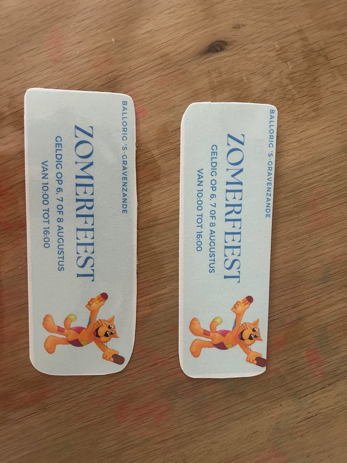 2 tickets voor het zomerfeest bij Ballorig s‑Gravenzande, Twee personen