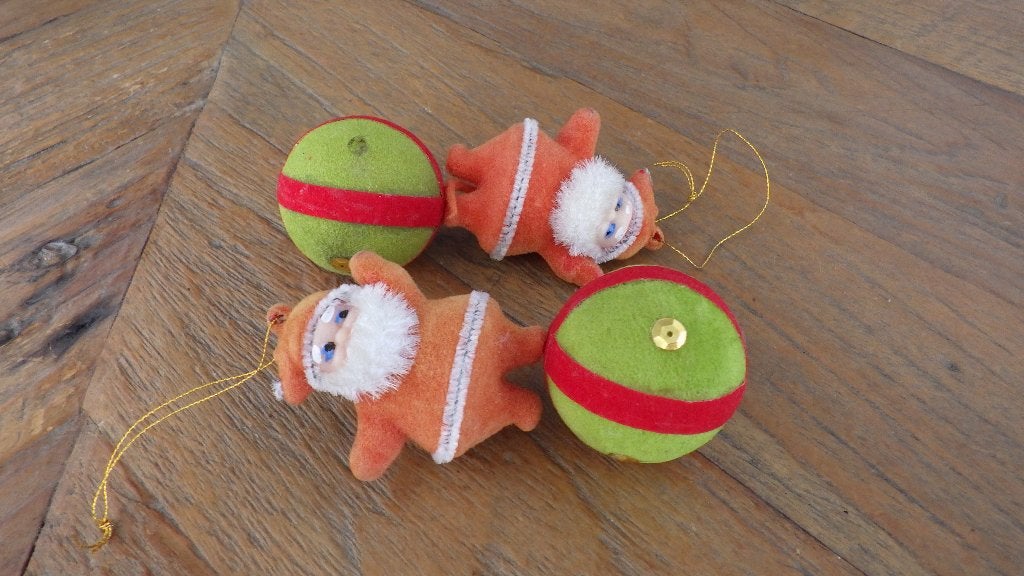 mooie kerstmannen op kerstbal, Ophalen of Verzenden, Gebruikt