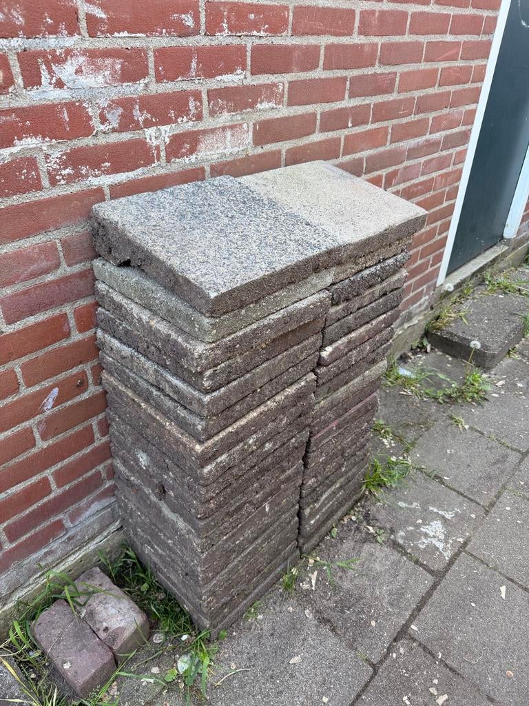 Gratis stoeptegels - Ideaal voor tuin of pad, Tuin en Terras, Tegels en Klinkers, Gebruikt, Terrastegels, Beton, 10 m² of meer