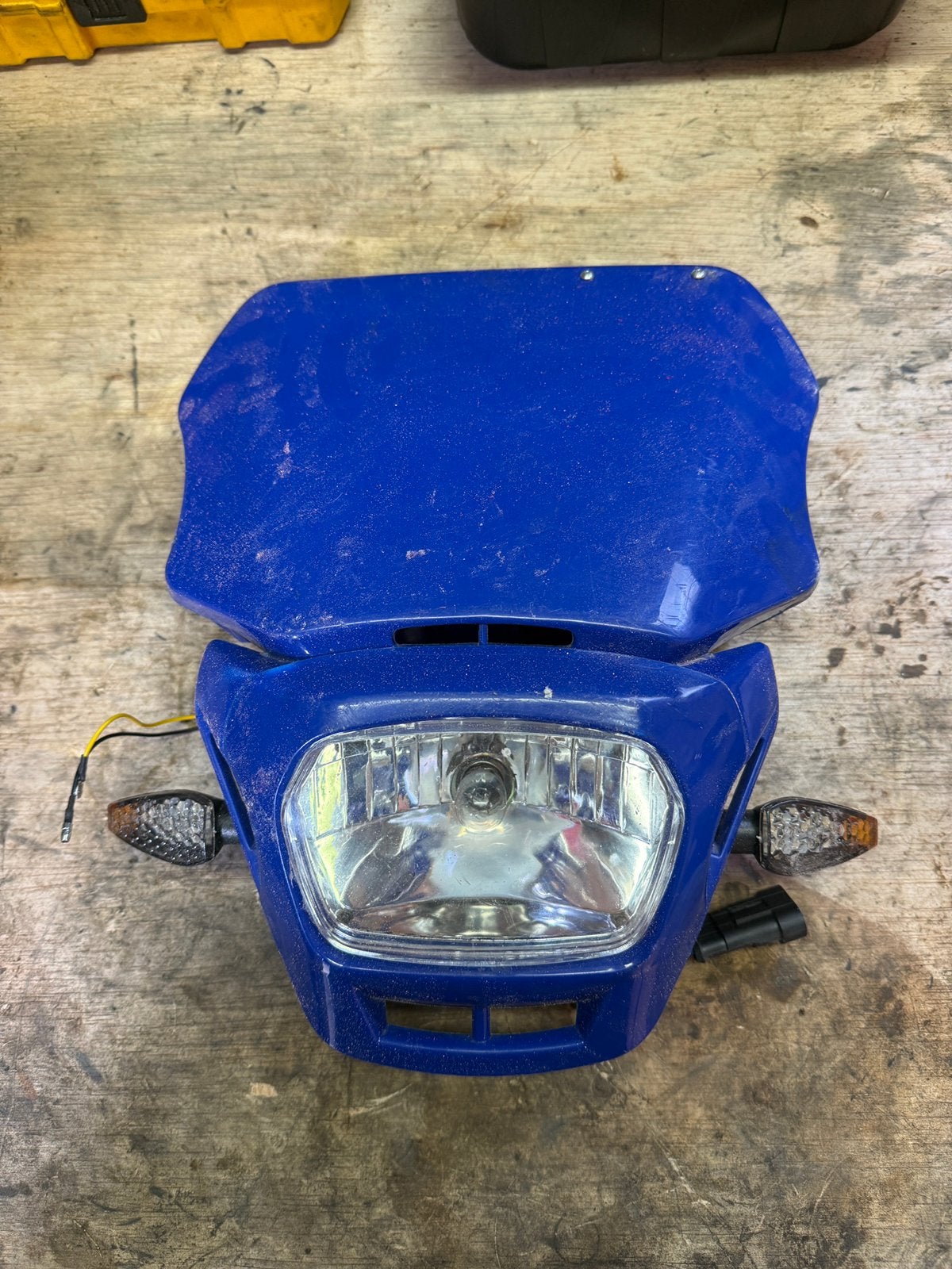 Husqvarna koplamp blauw, Ophalen of Verzenden, Gebruikt
