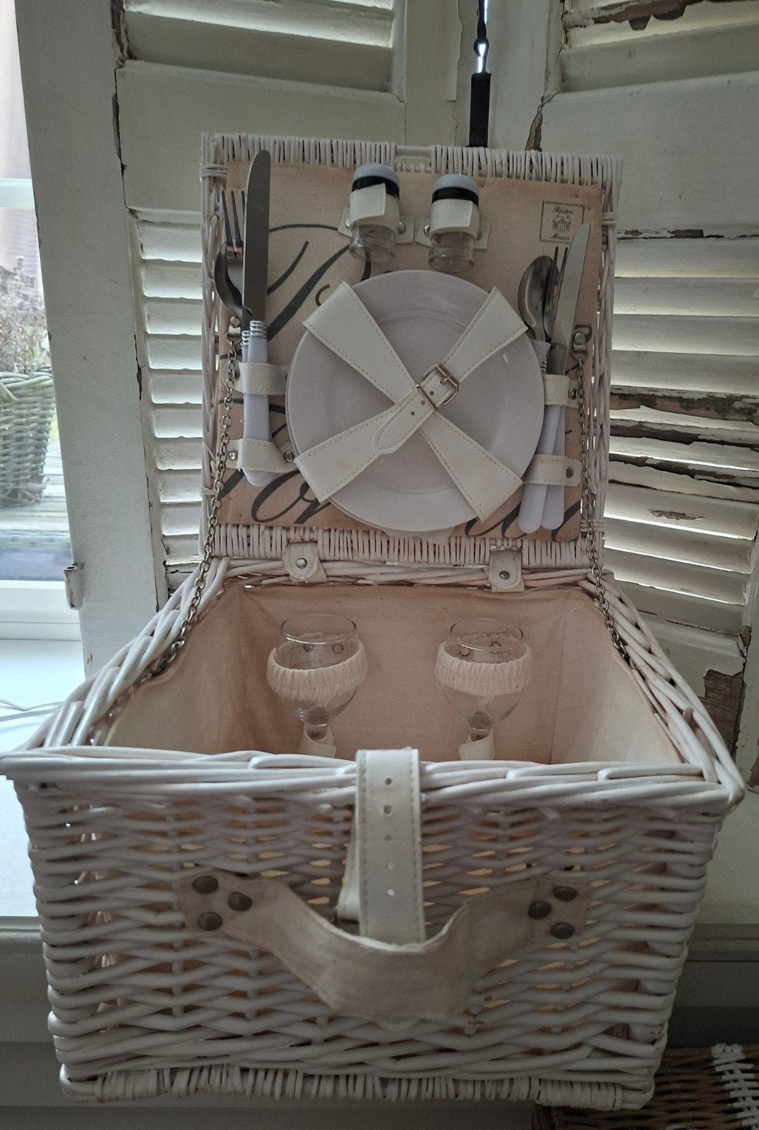 Rivièra Maison Picknickmand 'Picnic For Two', Ophalen of Verzenden, Zo goed als nieuw