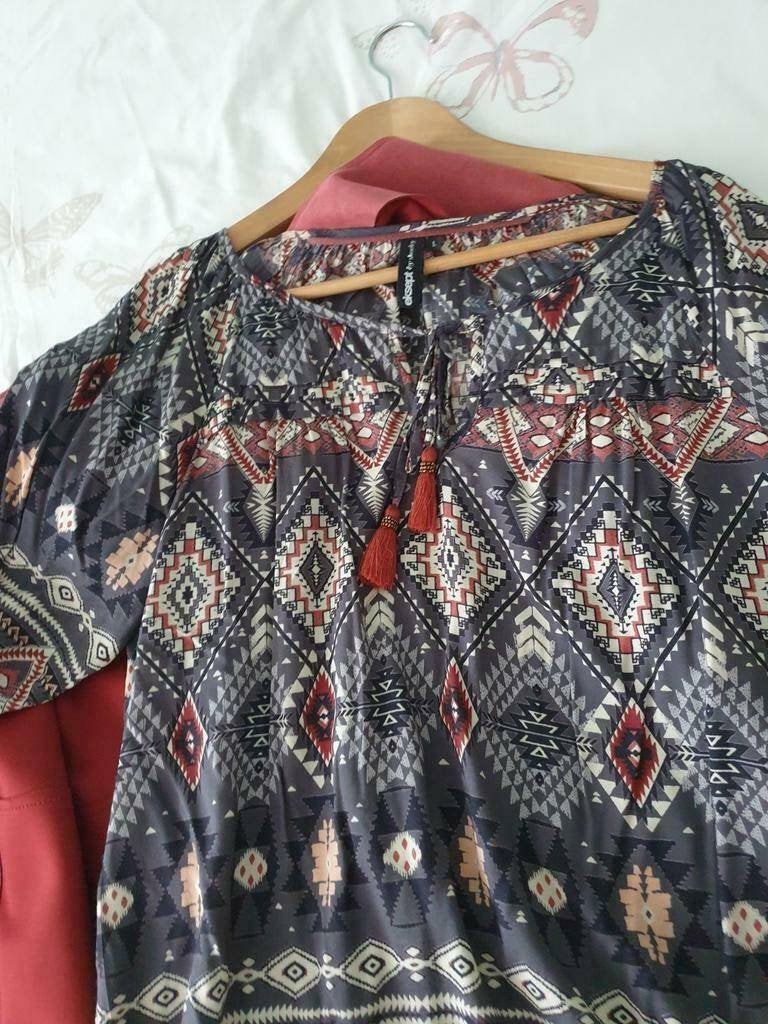 blouse antraciet zgan M / 38, Maat 38/40 (M), Ophalen of Verzenden, Zo goed als nieuw, Eksept