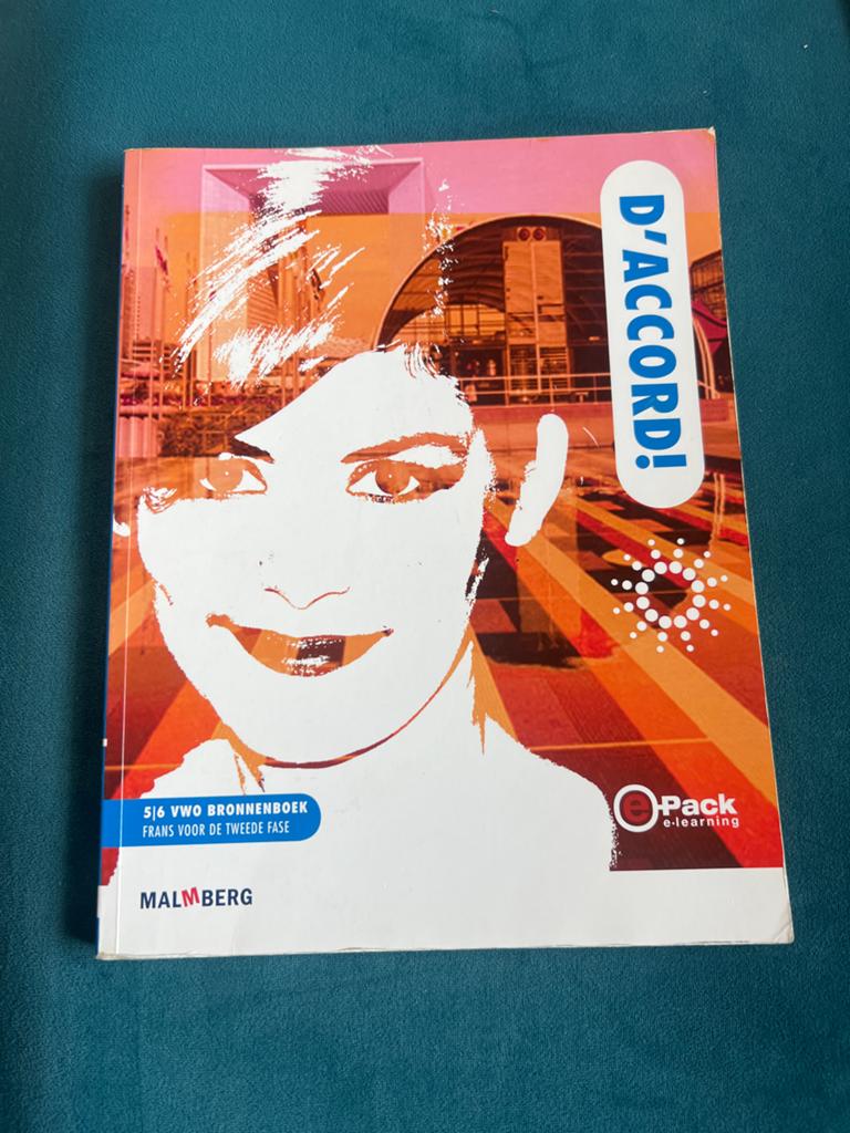 D'accord! 5/6 VWO Bronnenboek Frans Malmberg, Boeken, Ophalen of Verzenden, Gelezen, VWO, Frans
