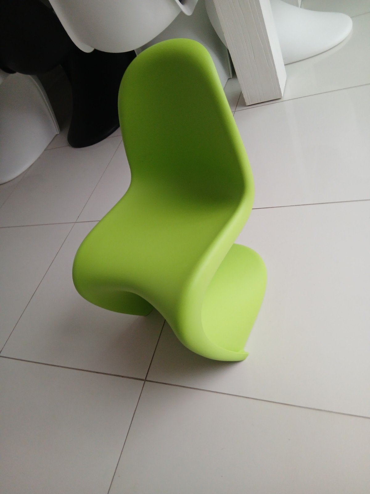 Vitra Panton Chair - Levendig Groen Design Stoel, Kunststof, Ophalen of Verzenden, Zo goed als nieuw, Eén