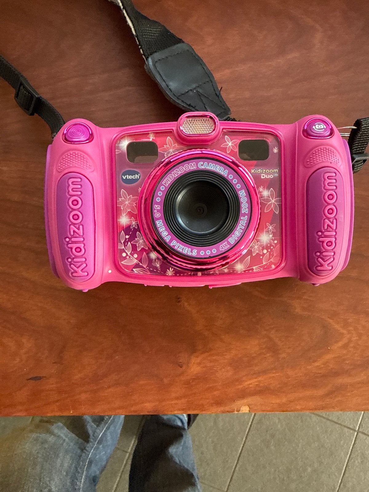 VTech Kidizoom Duo 5.0 Roze Kinder Camera, Gebruikt, Kindercamera, Overige Merken, Draagriem