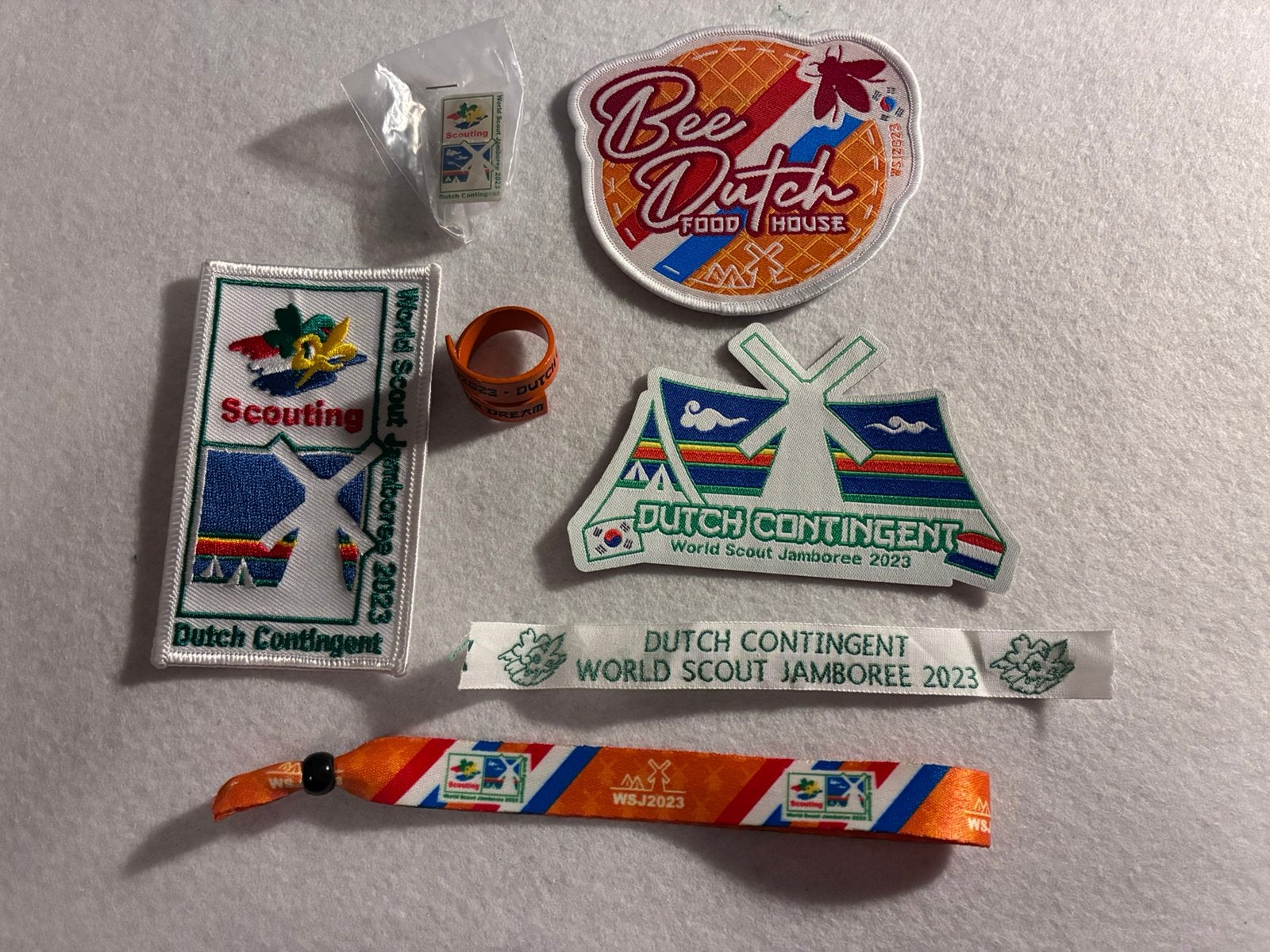Wereld jamboree 2023 Nederlands contingent items, Verzamelen, Ophalen of Verzenden, Nieuw, Embleem, Speld of Insigne