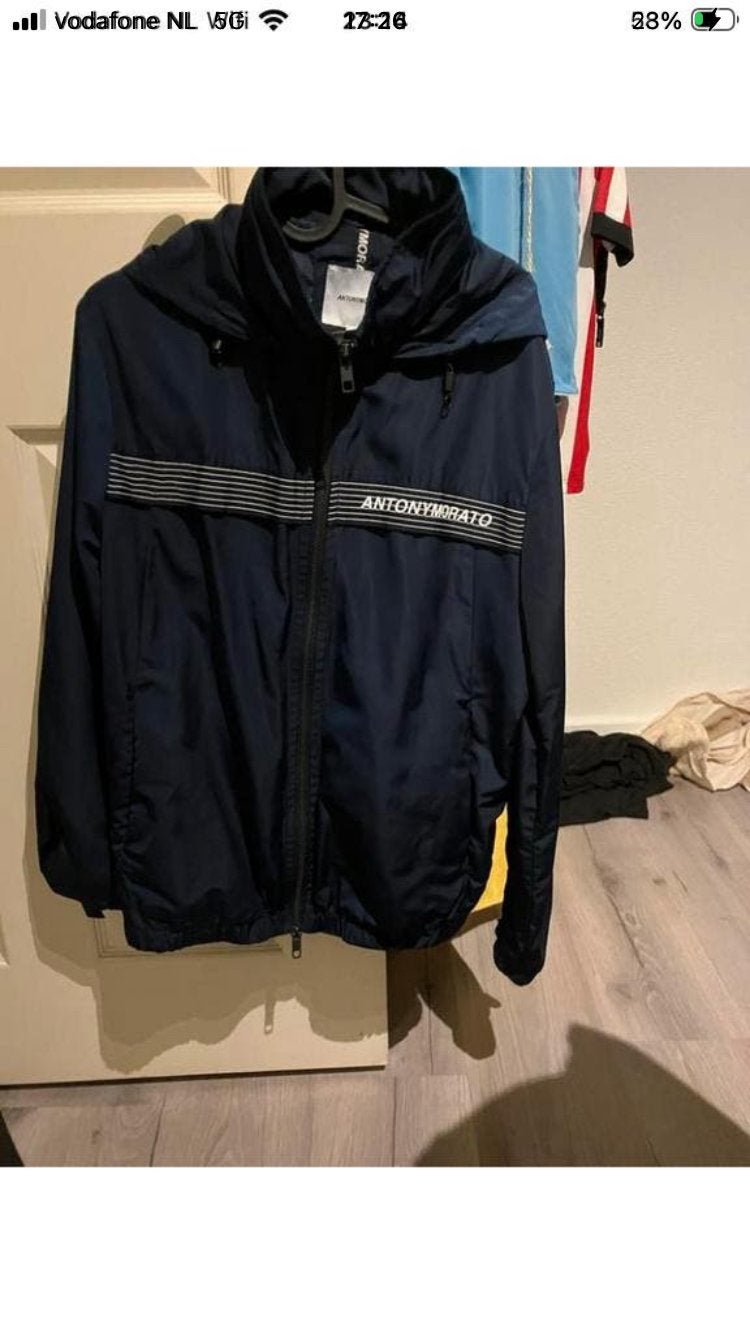 Antony Morato Heren Jas - Maat M (48), Kleding | Heren, Ophalen of Verzenden, Zo goed als nieuw, Maat 48/50 (M), Blauw