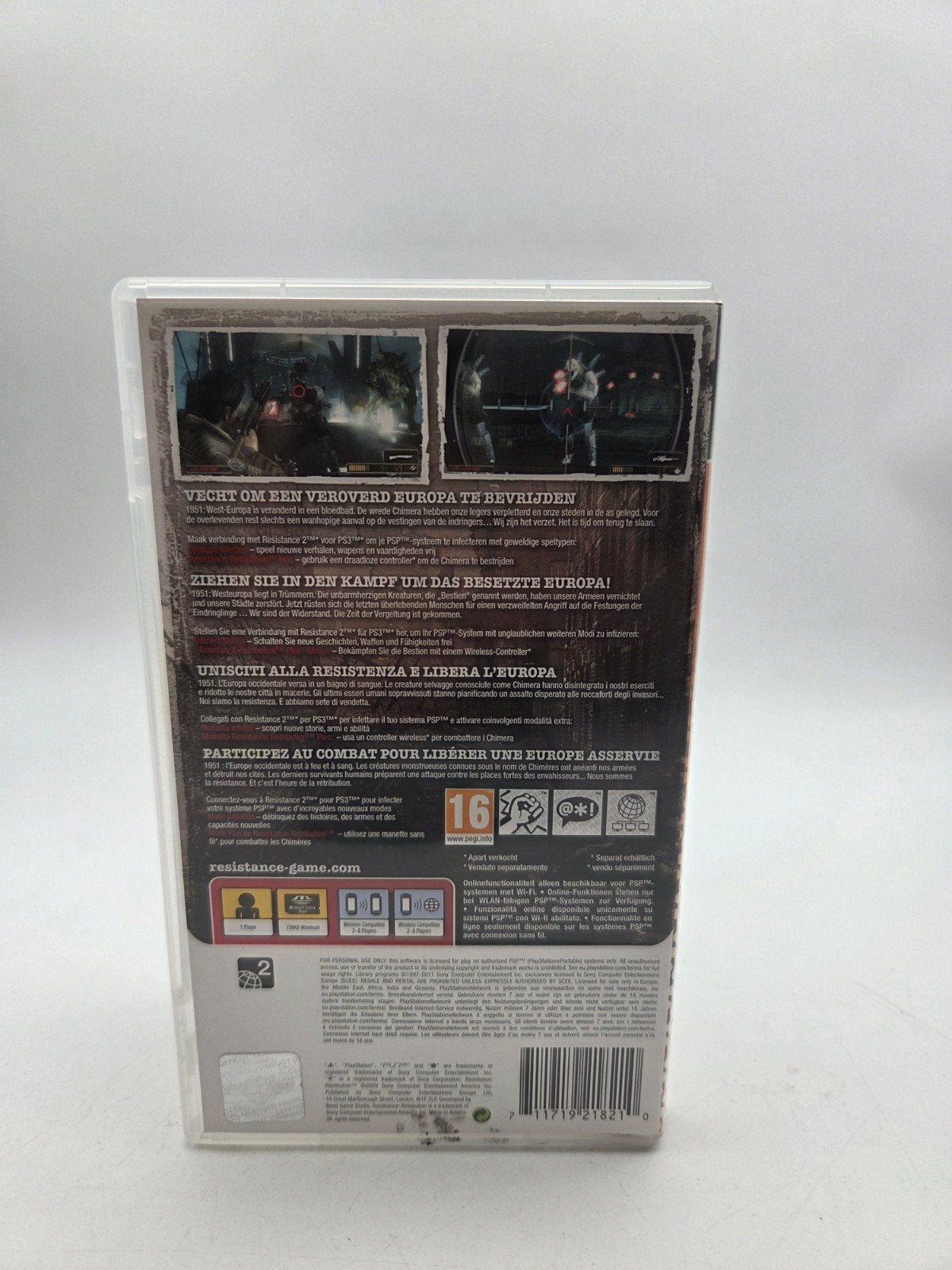 Resistance Retribution PSP Essentials, Spelcomputers en Games, Online, Shooter, Ophalen of Verzenden, Zo goed als nieuw