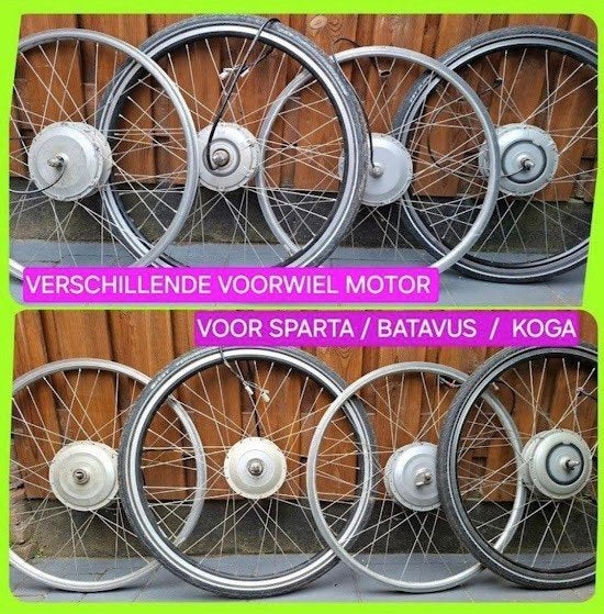Foto 2 van VOORWIEL MOTOR VOOR  GAZALLE/ SPARTA/ GIANT/ KOGA//BATAVOUS