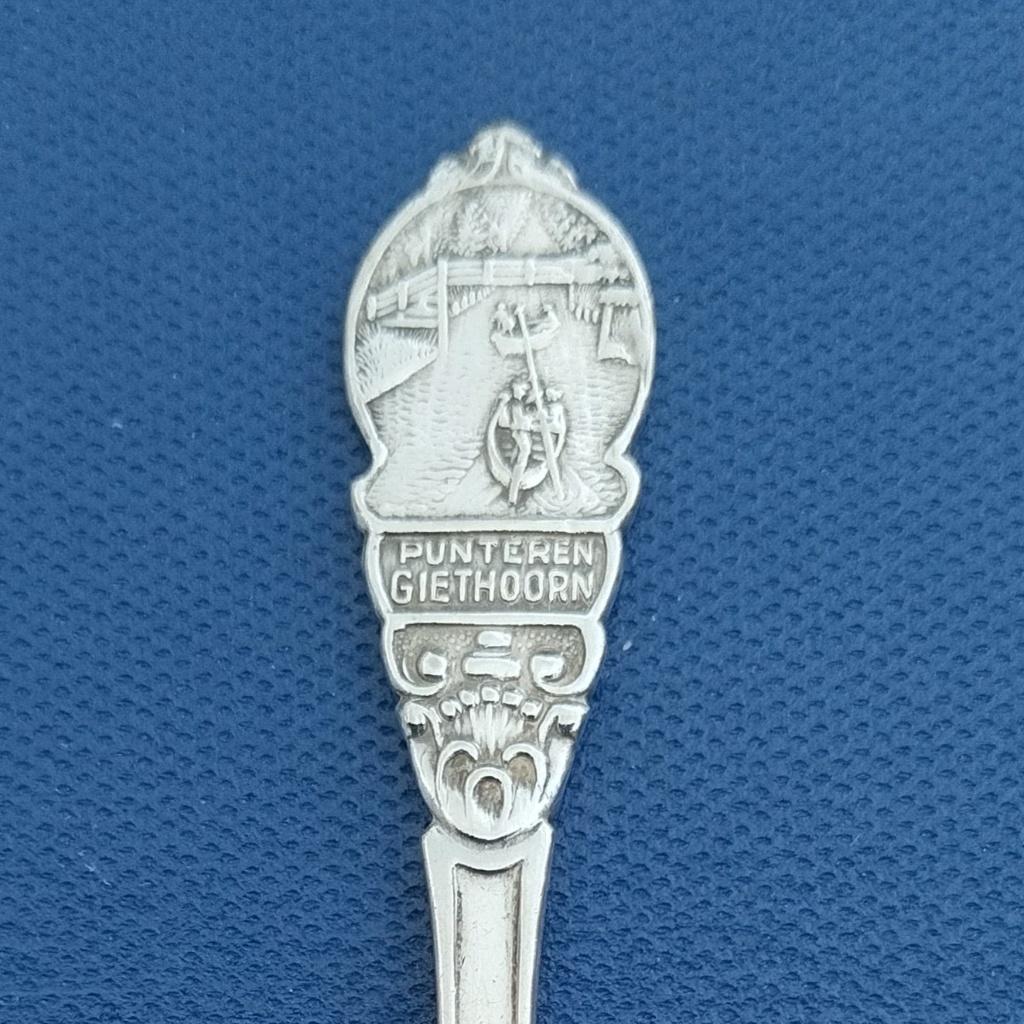 verzilverd lepeltje punteren Giethoorn (SOLA 100), Antiek en Kunst, Ophalen of Verzenden
