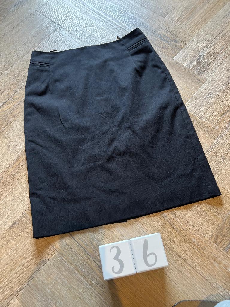 ZGAN zwart Mango koker rok S 36 zakelijk rokje zomer styling, Mango, Zwart, Ophalen of Verzenden, Zo goed als nieuw
