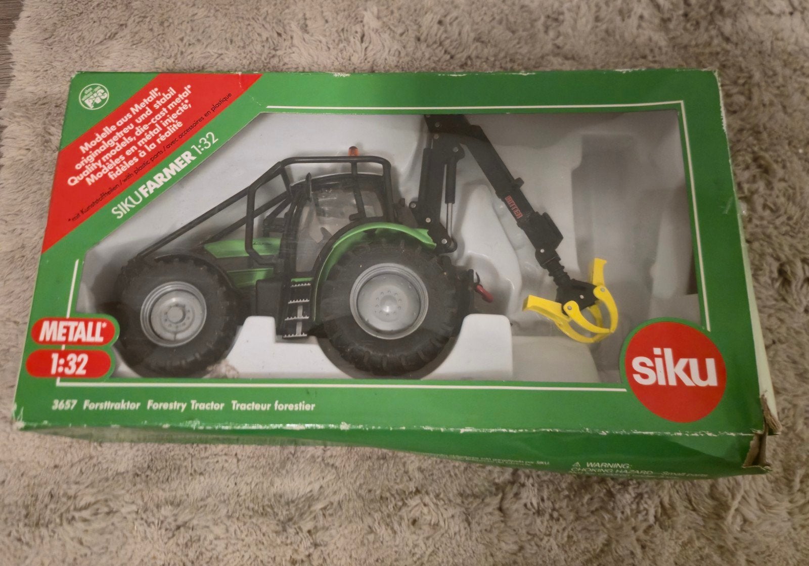 Siku Farmer 1:32  Bosbouwtrekker (3657), Overige merken, 1:32 tot 1:50, Overige typen, Ophalen of Verzenden
