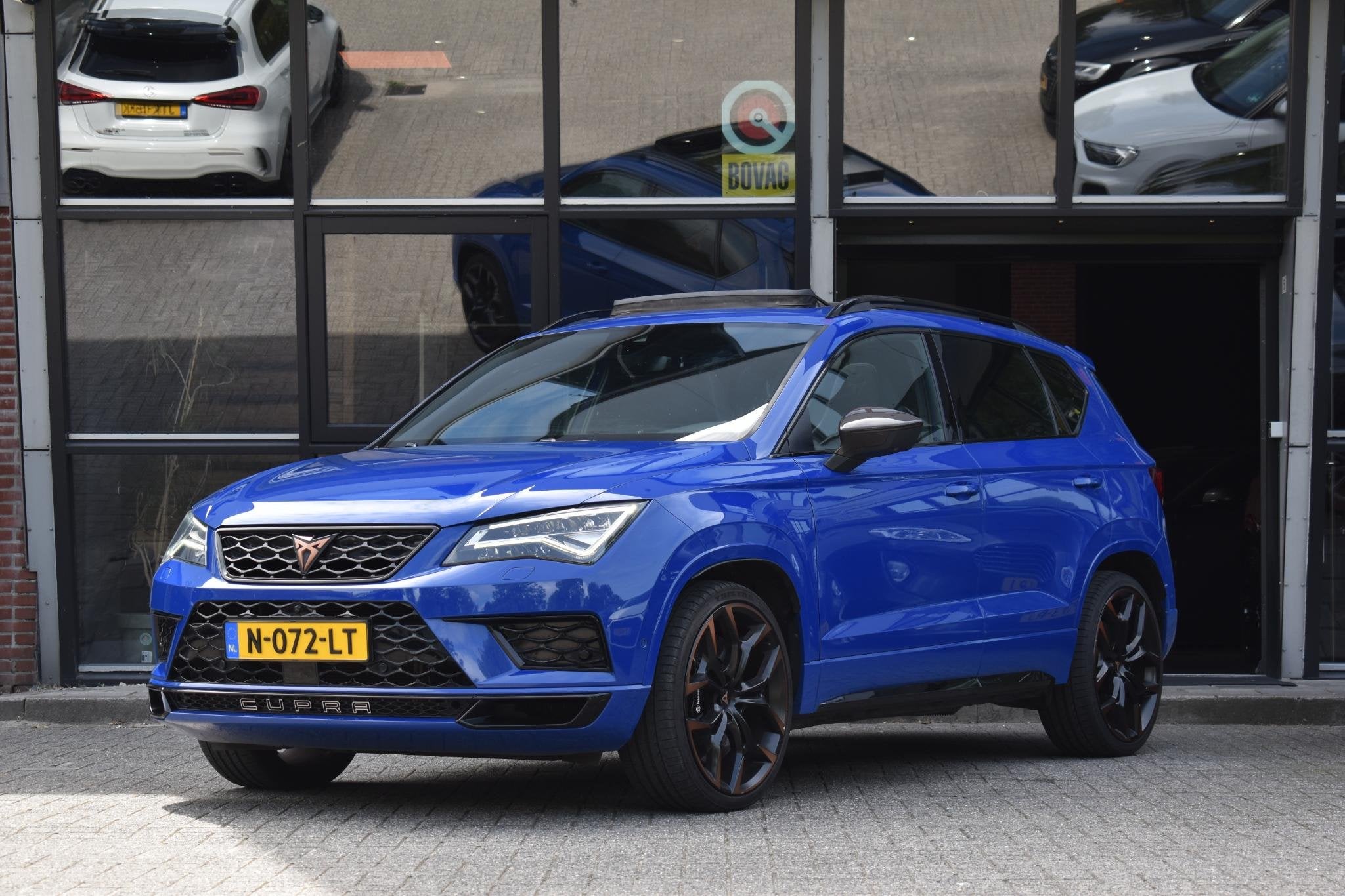 CUPRA Ateca 2.0 TSI 4DRIVE Pano Akra Limited Ed Lane ACC 360, Auto's, Automaat, Gebruikt, 4 cilinders, Blauw