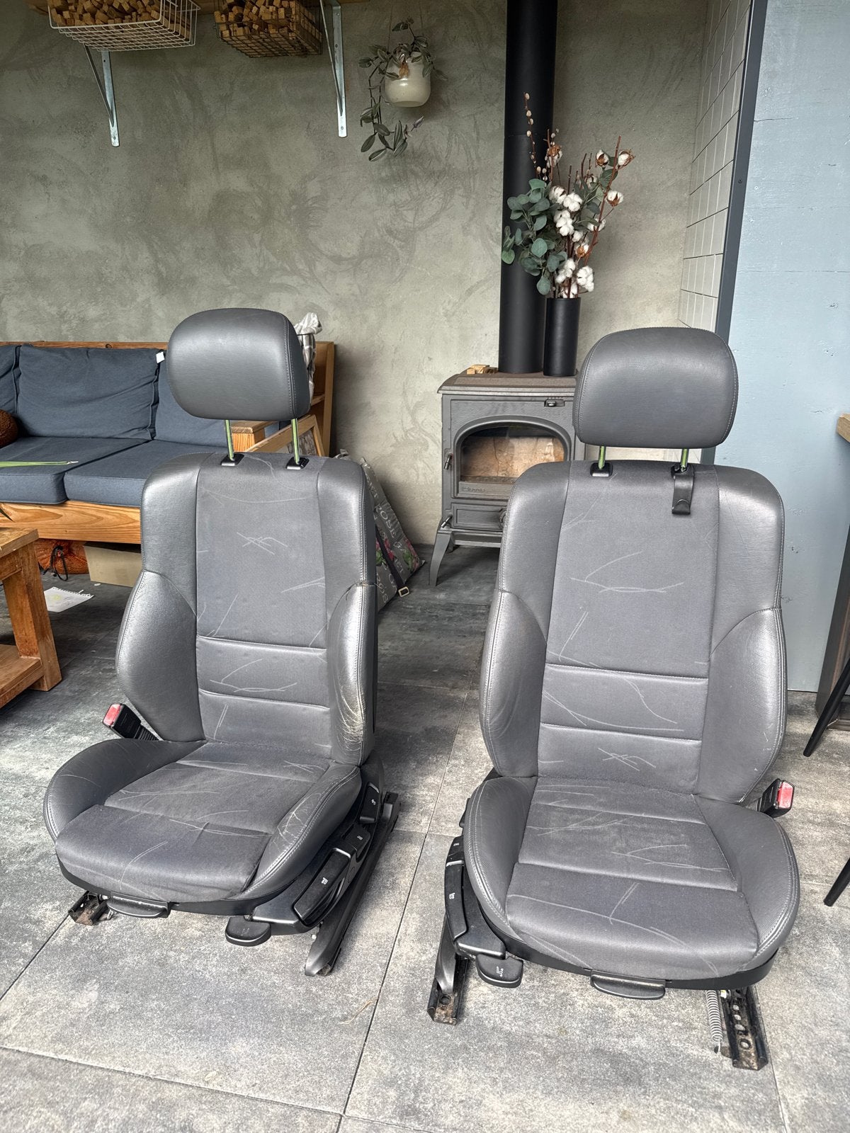 BMW E46 Touring/Sedan Voorstoelen - Gebruikt, Auto-onderdelen, Interieur en Bekleding, Ophalen, Gebruikt, BMW