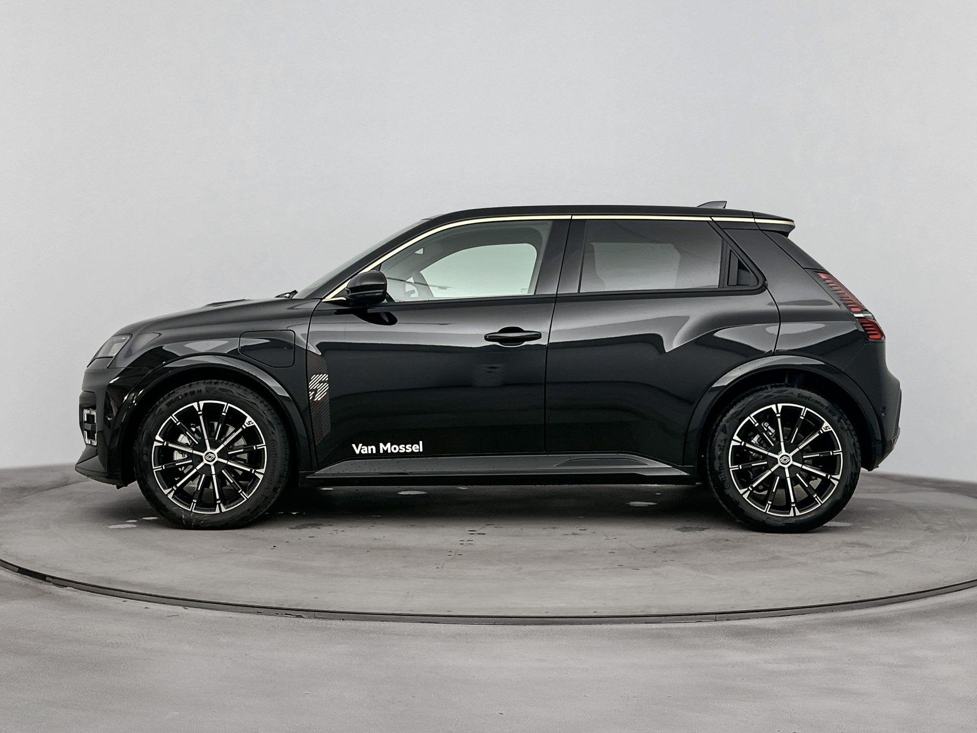 Renault 5 comfort range iconic cinq 52 kWh | Pack Winter | P, Auto's, Dealer onderhouden, Stof, Gebruikt, Zwart