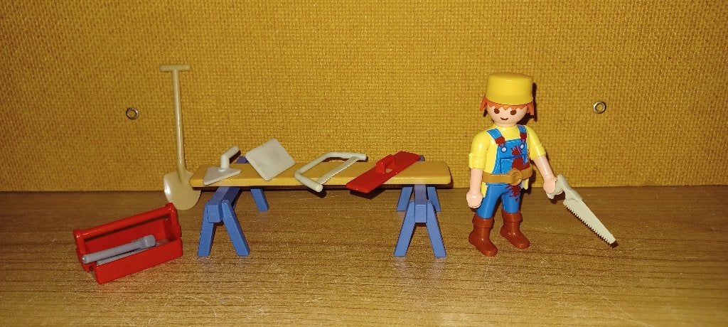 playmobil bouwvakker, Ophalen of Verzenden, Gebruikt, Losse onderdelen
