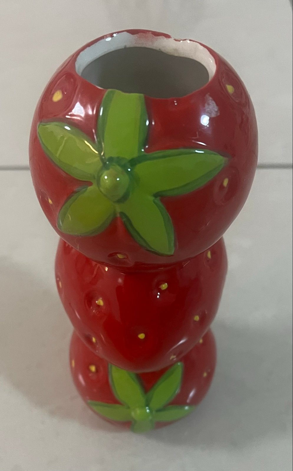 Aardbeien vaasje (  nieuw), Huis en Inrichting, Ophalen of Verzenden, Nieuw