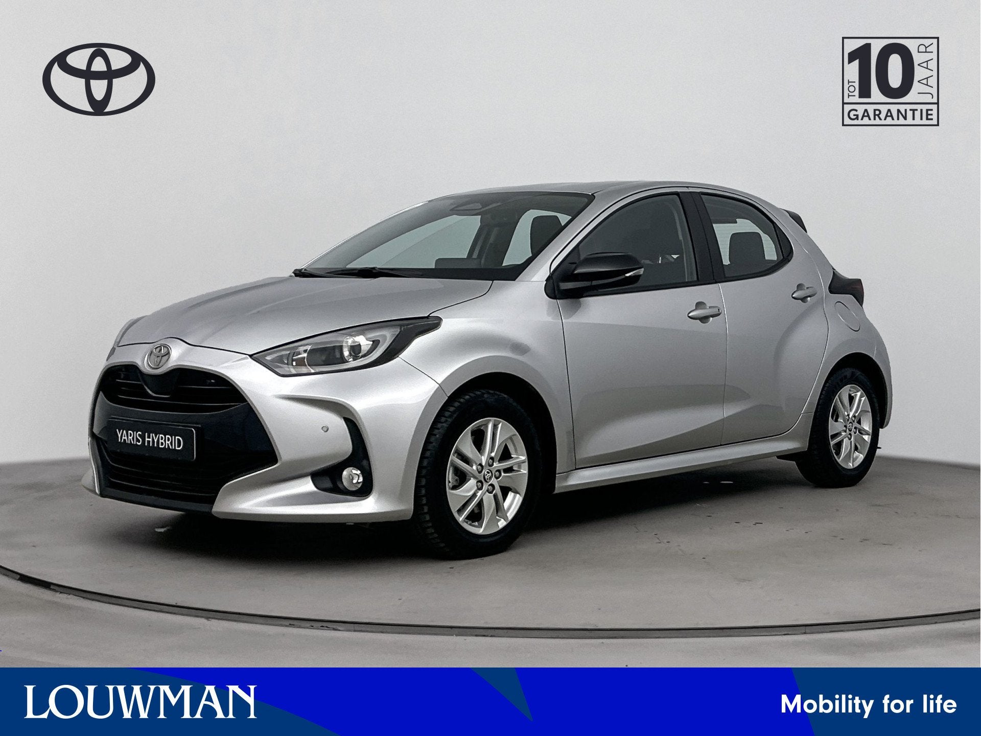 Toyota Yaris 1.5 Hybrid 115 Dynamic Limited | Stuur-stoelver, 12 maanden, Stof, Gebruikt, Zwart