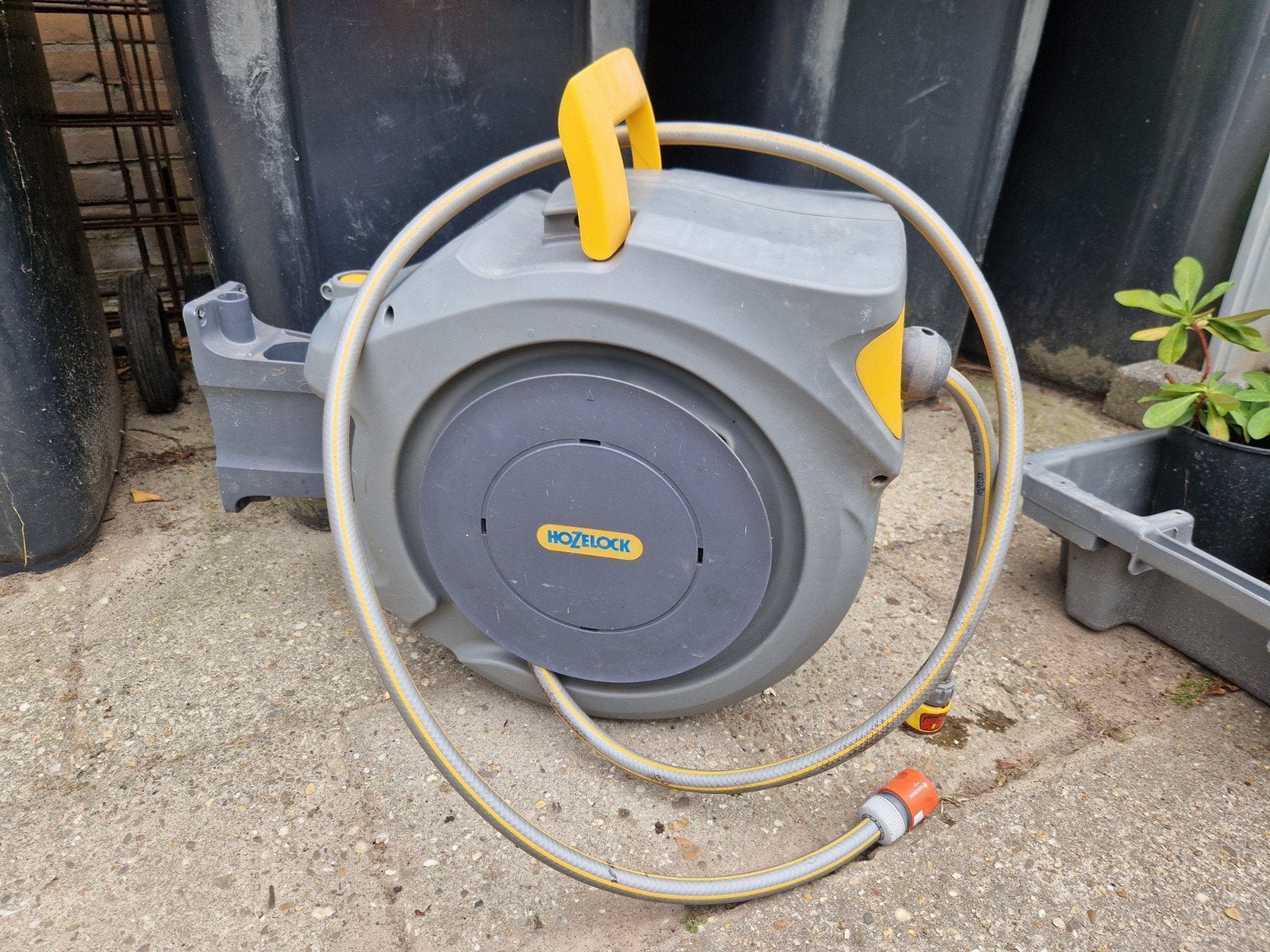 Hozelock 30m automatische tuinslanghaspel, Tuin en Terras, Tuinslangen, Ophalen, Gebruikt, Tuinslanghaspel