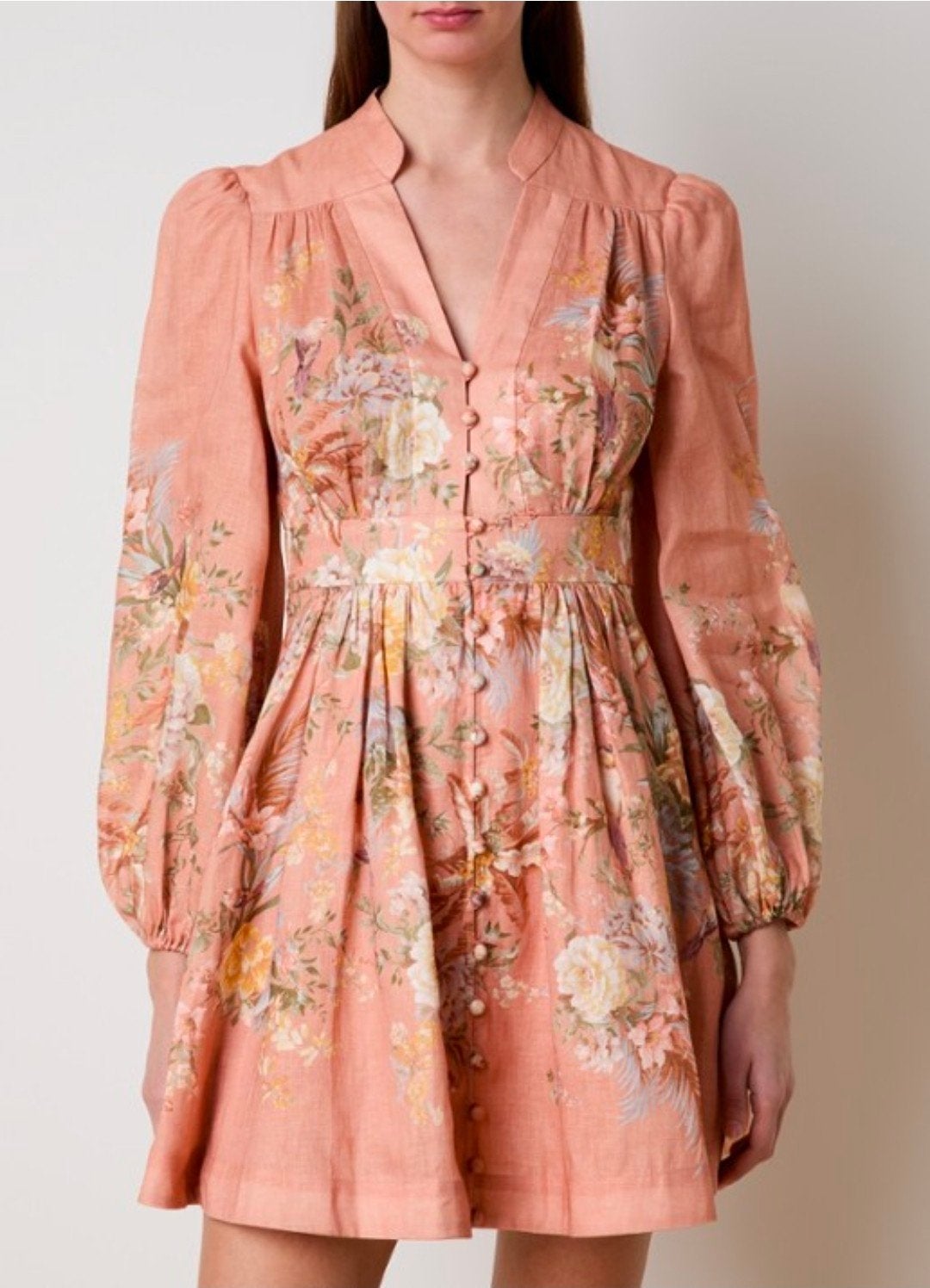 Miss Rosier linnen mini jurk paisley design, maat M, Maat 38/40 (M), Nieuw, Miss Rosier, Boven de knie