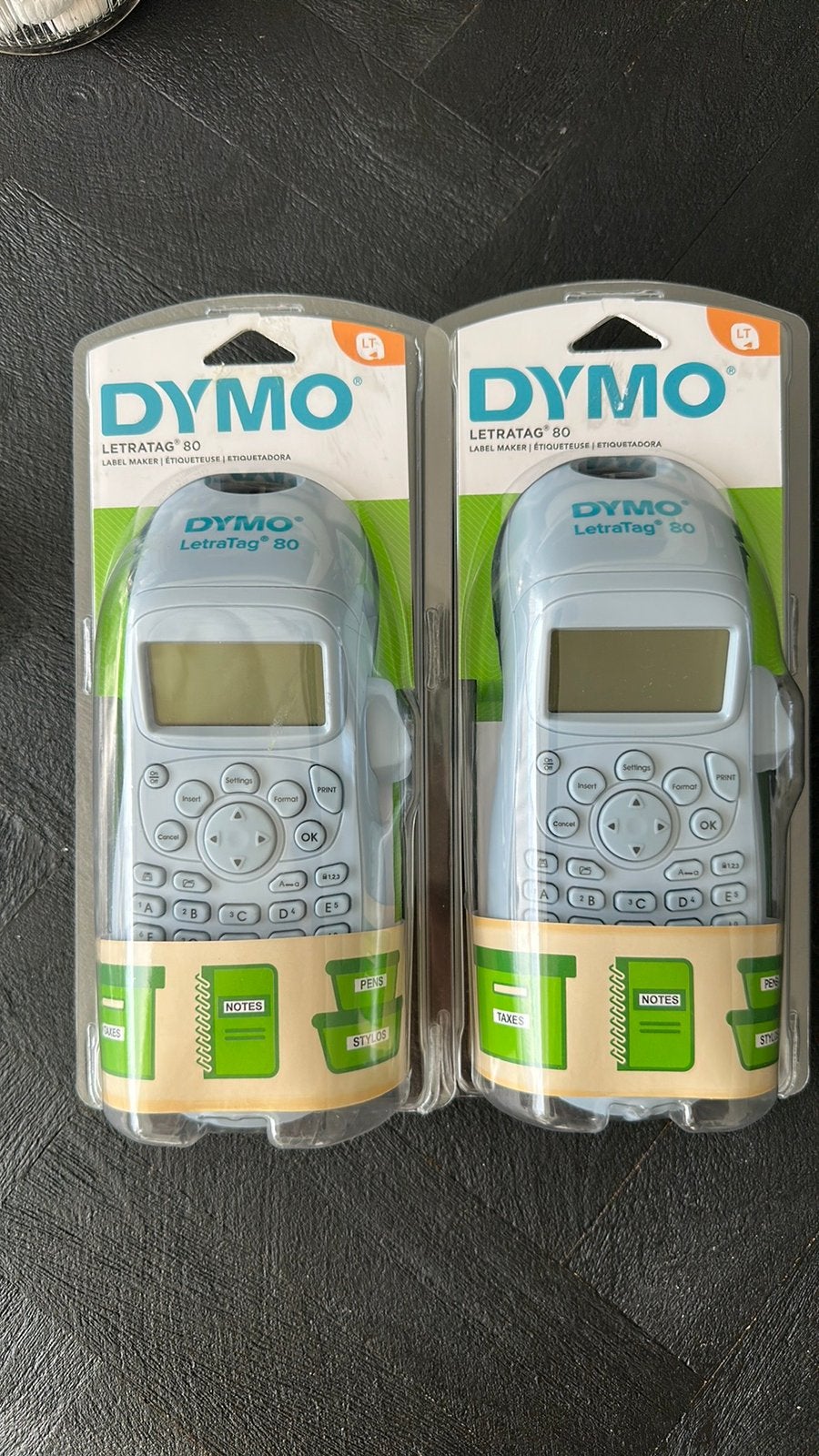2 nieuwe DYMO LetraTag 80 labelmakers, nieuw!, Computers en Software, Ophalen of Verzenden, Nieuw, Azerty, Tape-label