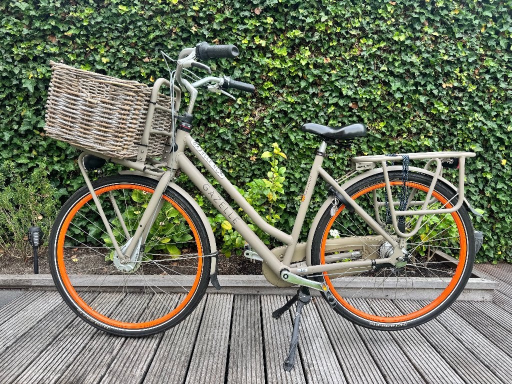 Gazelle Heavy duty transportfiets, Ophalen, 53 tot 56 cm, Velgrem, Versnellingen