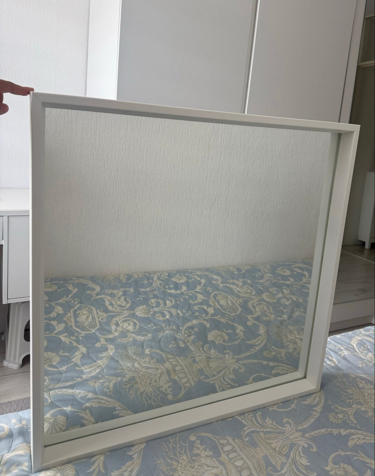 Ikea NISSEDAL Spiegel 65x65 cm, Huis en Inrichting, Ophalen, Vierkant, Zo goed als nieuw, Minder dan 100 cm