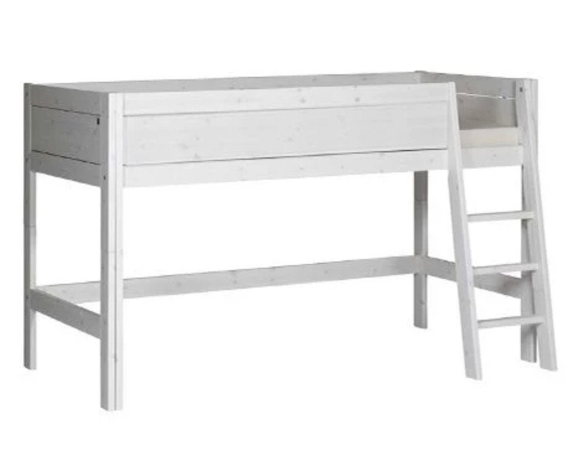 Lifetime halfhoogslaper wit 200x90 cm, Ophalen, Gebruikt, 90 cm, Eenpersoons