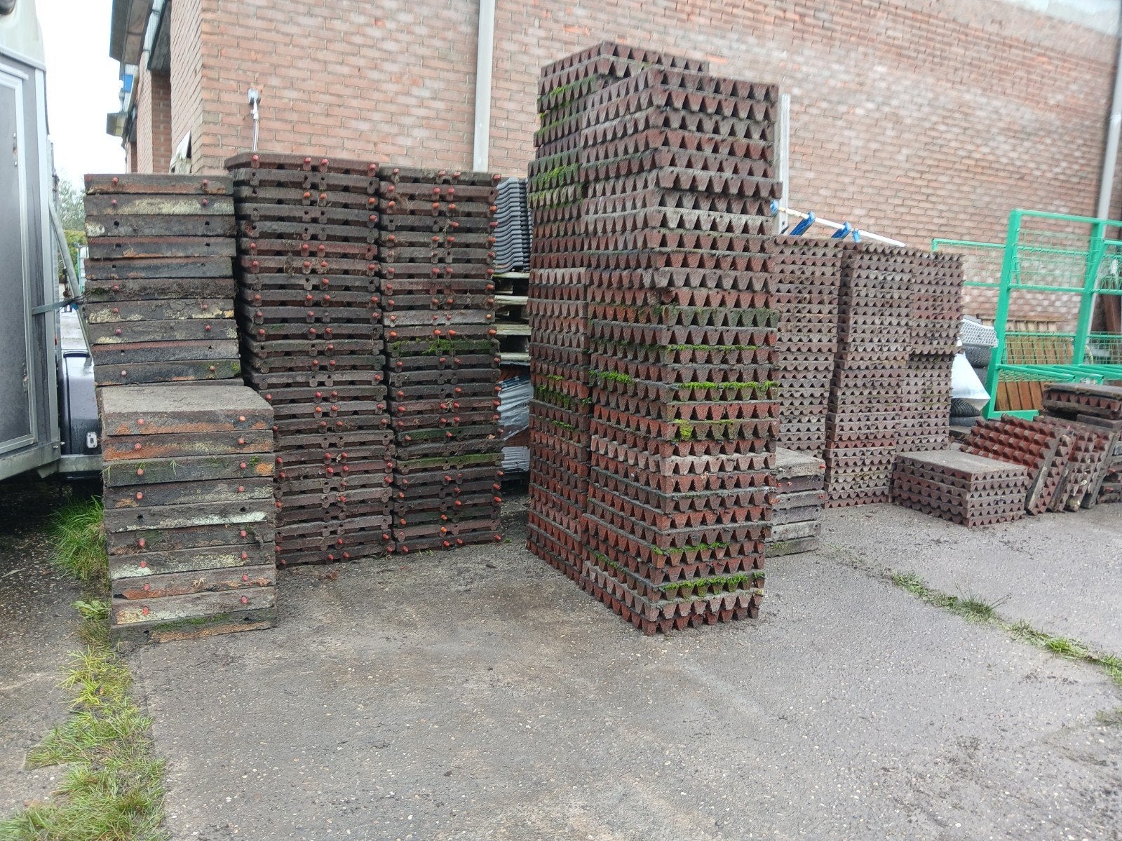 rubber tegels of staltegels meer diktes vanaf € 3,75, Tuin en Terras, Ophalen, Gebruikt, Rubber, Overige typen