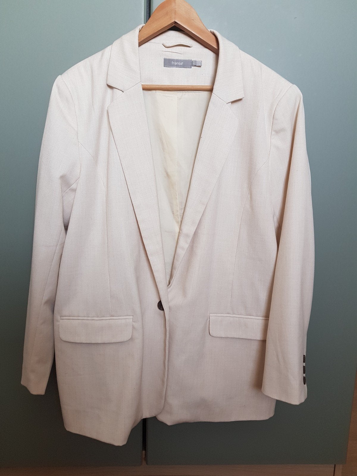 Prachtige blazer van het merk Fransa, Fransa, Beige, Maat 42/44 (L), Ophalen of Verzenden
